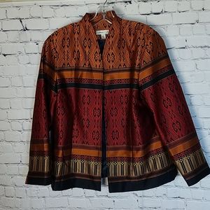 Coldwater Creek Navajo Stripe Jacket Size …